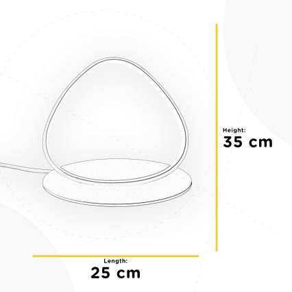 ONLI - LED Stolna lampa ROMEO LED/16W/230V 4000K 35 cm bijela
