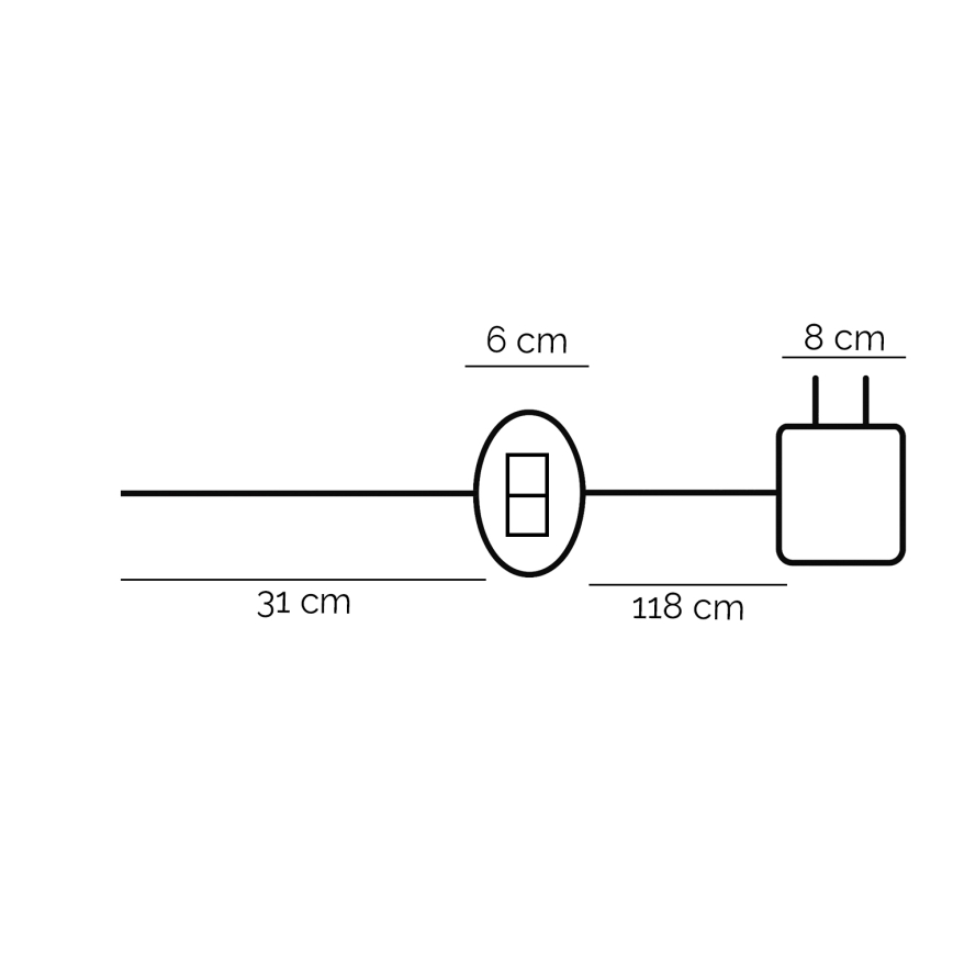 ONLI - LED Stolna lampa TWIST LED/16W/230V 4000K crna
