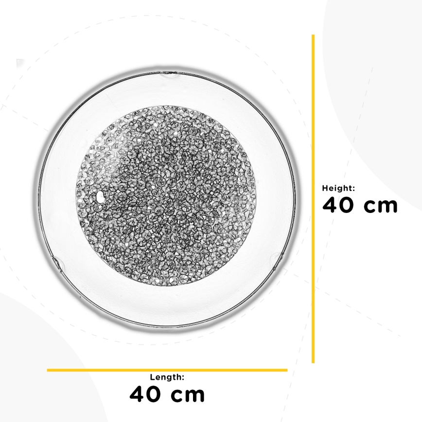 ONLI - LED Stropna svjetiljka BRILL LED/18W/230V 4000K pr. 40 cm