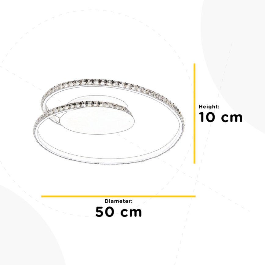 ONLI - LED Stropna svjetiljka EDEN LED/26W/230V 4500K pr. 50 cm bijela