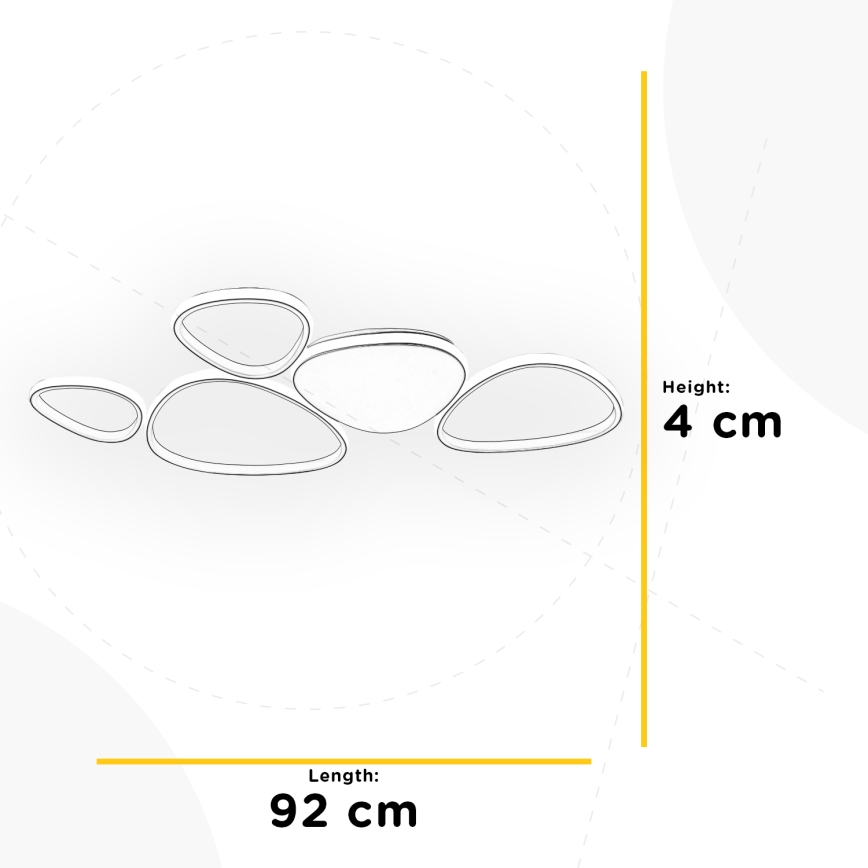 ONLI - LED Stropna svjetiljka ROMEO LED/48W/230V 4000K bijela