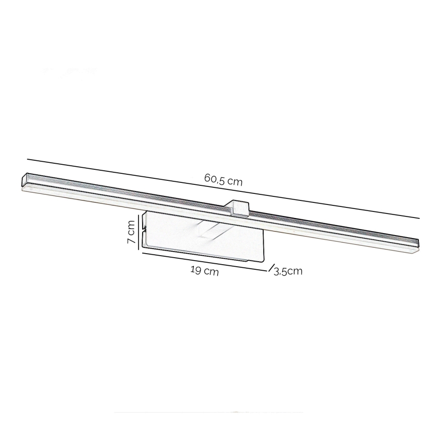 ONLI - LED Svjetiljka za slike FRED LED/14W/230V 4000K crna