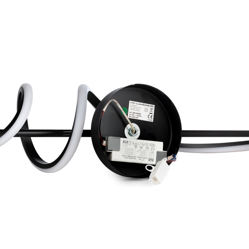 ONLI - LED Zidna svjetiljka TWIST LED/25W/230V 4000K crna