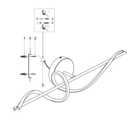 ONLI - LED Zidna svjetiljka TWIST LED/25W/230V 4000K crna