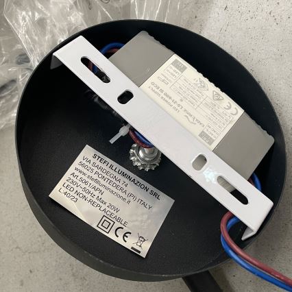 ONLI - LED Zidna svjetiljka TWIST LED/6W/230V 4000K crna