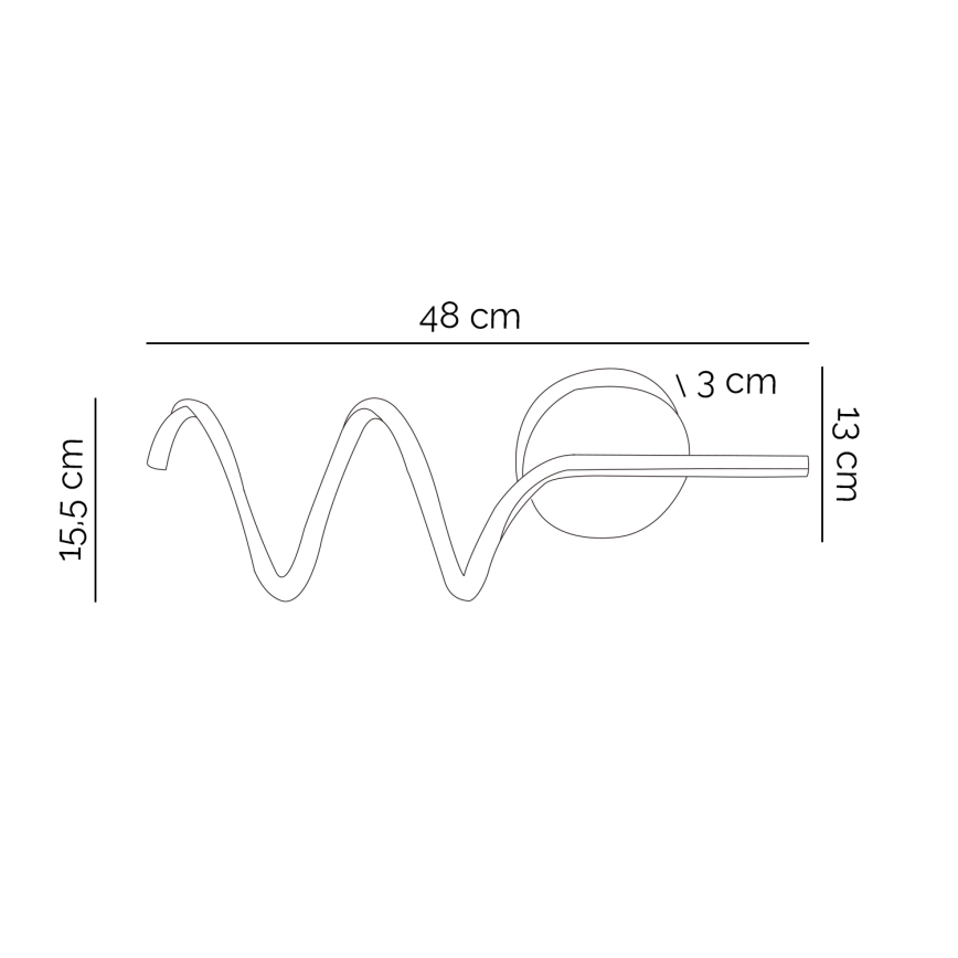 ONLI - LED Zidna svjetiljka TWIST LED/6W/230V 4000K crna