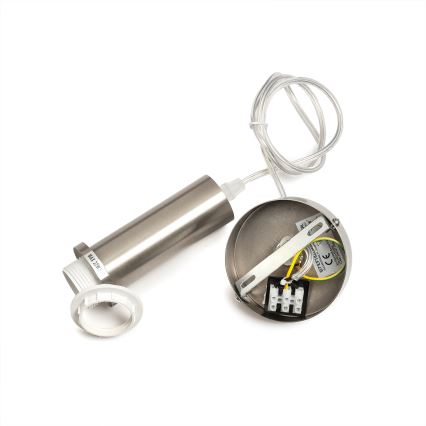 ONLI - Luster na kabelu DOROTY 1xE27/15W/230V bijela/sjajni krom