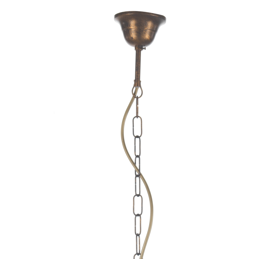 ONLI - Luster na lancu CANDELA 5xE14/6W/230V brončana