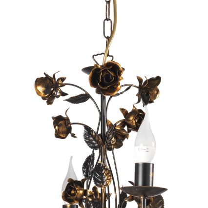 ONLI - Luster na lancu CAROLINA 6xE14/6W/230V brončani