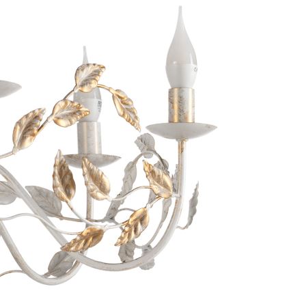 ONLI - Luster na lancu COLLANA 6xE14/6W/230V bijela/zlatna