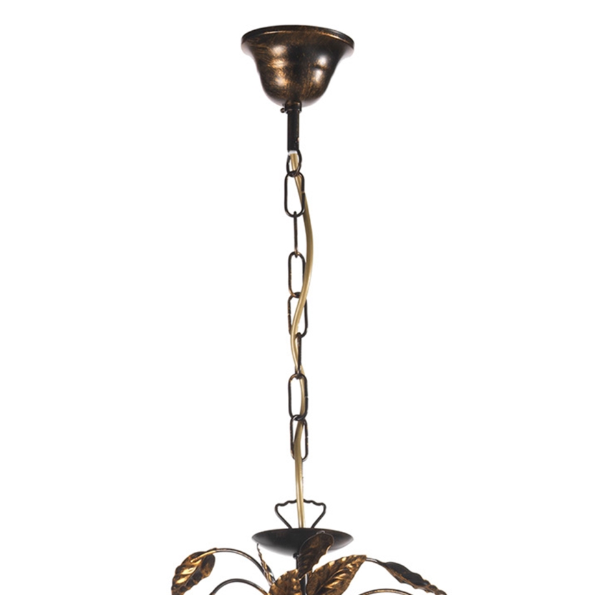 ONLI - Luster na lancu COLLANA 6xE14/6W/230V brončana/zlatna