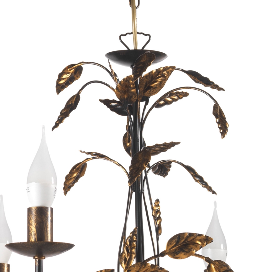 ONLI - Luster na lancu COLLANA 6xE14/6W/230V brončana/zlatna