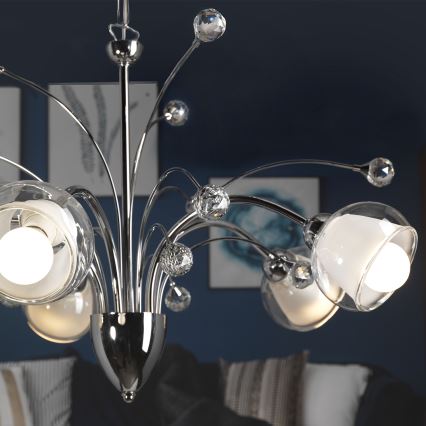 ONLI - Luster na lancu DIAMANTE 5xE14/6W/230V