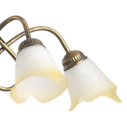 ONLI - Luster na lancu DOPPIO GIRO 3xE14/6W/230V brončana