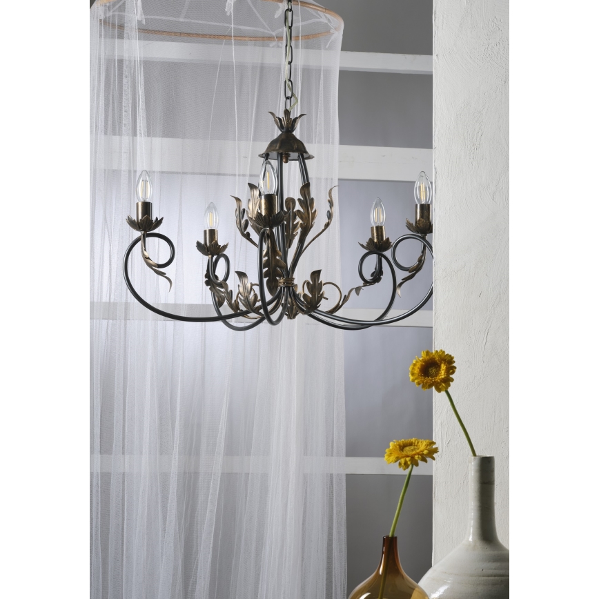 ONLI - Luster na lancu GRETEL 5xE14/6W/230V