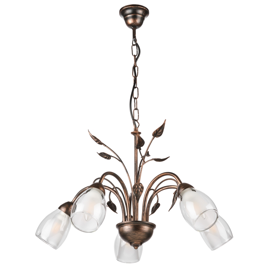 ONLI - Luster na lancu LILIANA 5xE14/6W/230V