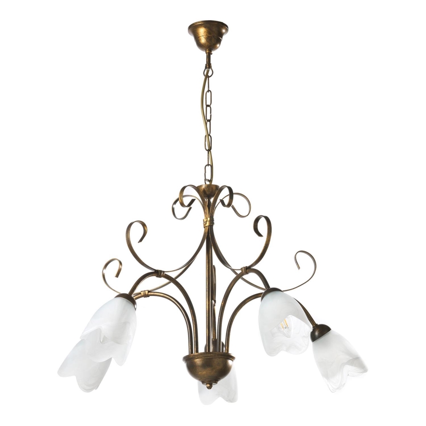 ONLI - Luster na lancu ODINO 5xE14/6W/230V