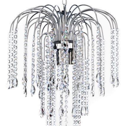 ONLI - Luster na lancu PIOGGIA 3xE14/6W/230V sjajni krom