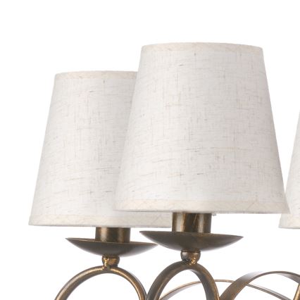 ONLI - Luster na lancu POMPEI 5xE14/6W/230V brončana