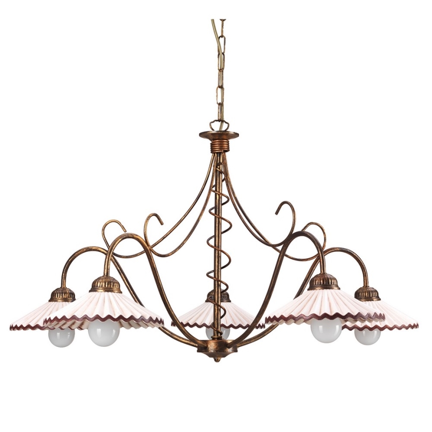 ONLI - Luster na lancu ROSINA 5xE14/6W/230V