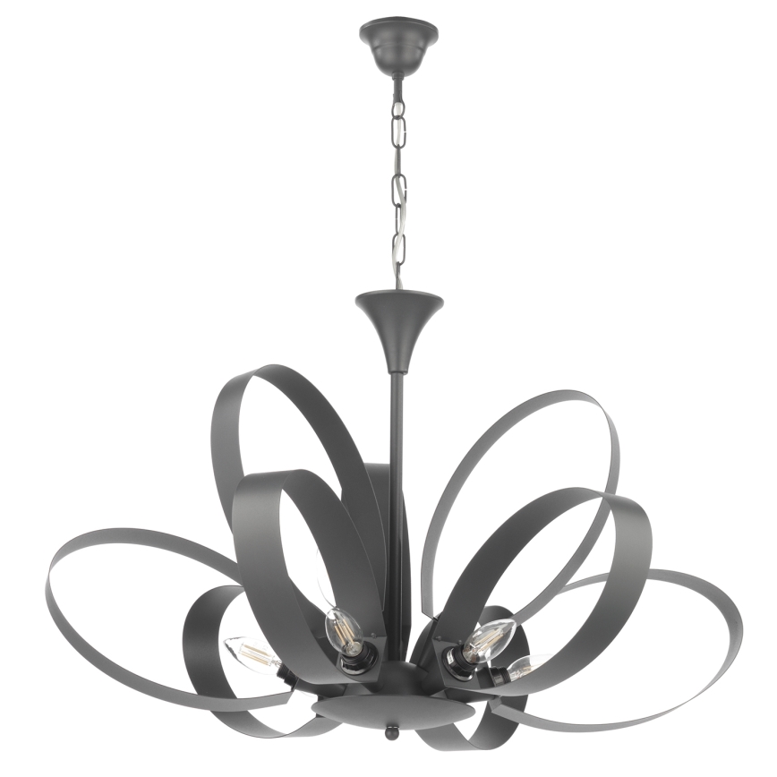 ONLI - Luster na lancu SERENA 9xE14/6W/230V crna
