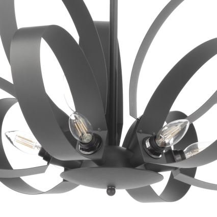 ONLI - Luster na lancu SERENA 9xE14/6W/230V crna