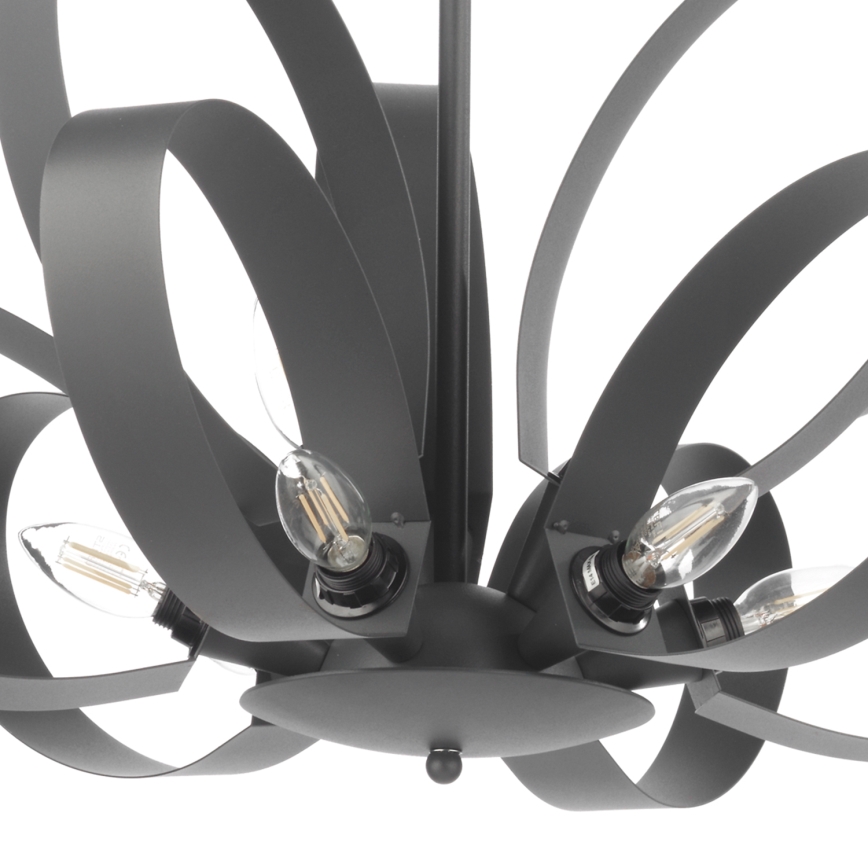 ONLI - Luster na lancu SERENA 9xE14/6W/230V crna