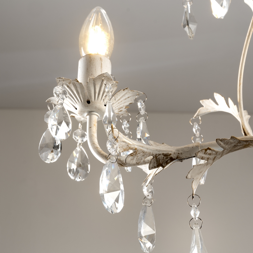 ONLI - Luster na lancu TERESA 3xE14/6W/230V bijela