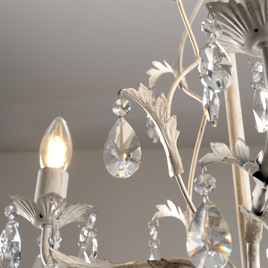 ONLI - Luster na lancu TERESA 3xE14/6W/230V bijela