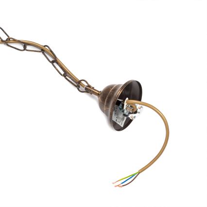 ONLI - Luster na lancu TERESA 5xE14/6W/230V brončana