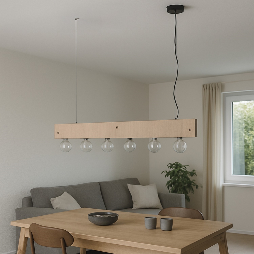 ONLI - Luster na sajli ARGO 6xE27/22W/230V bež