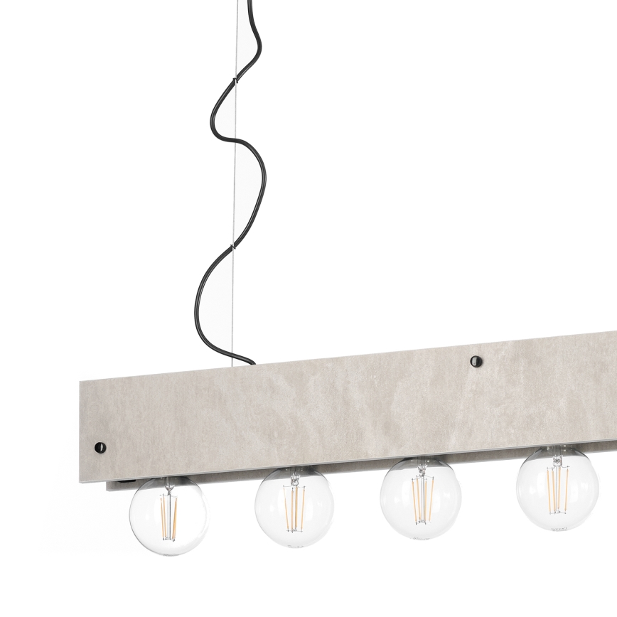 ONLI - Luster na sajli ARGO 6xE27/22W/230V siva