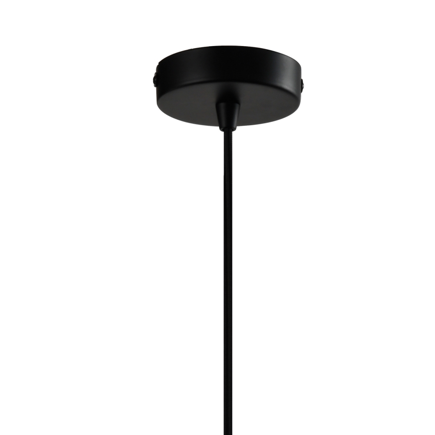 ONLI - Luster na sajli CROSS 6xE27/22W/230V crna/mesing