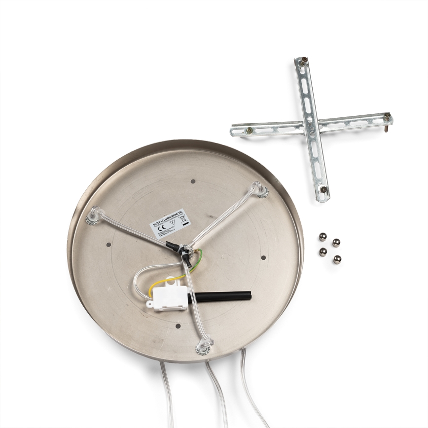 ONLI - Luster na sajli DOROTY 3xE27/15W/230V bijela/sjajni krom