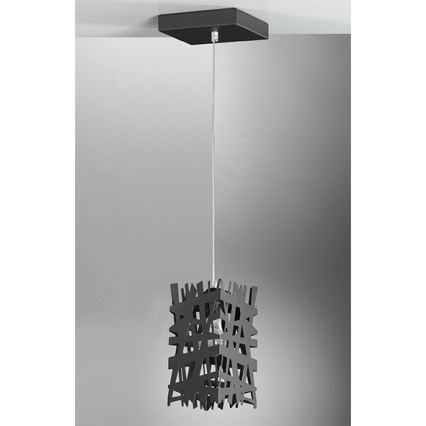 ONLI - Luster na sajli FORESTA 1xE27/15W/230V crna