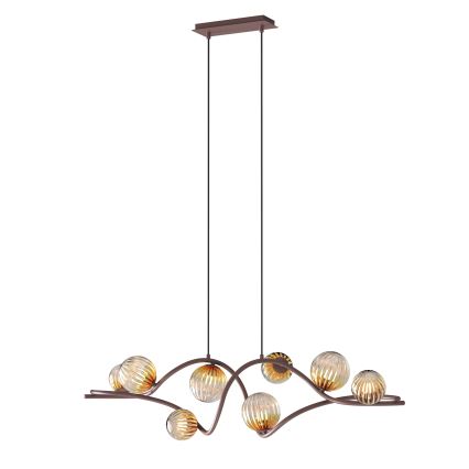 ONLI - Luster na sajli FRIDA 8xG9/10W/230V bakrena