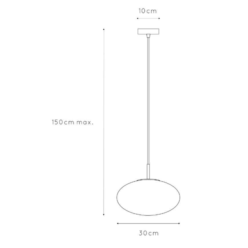 ONLI - Luster na sajli JANET 1xE27/6W/230V pr. 30 cm