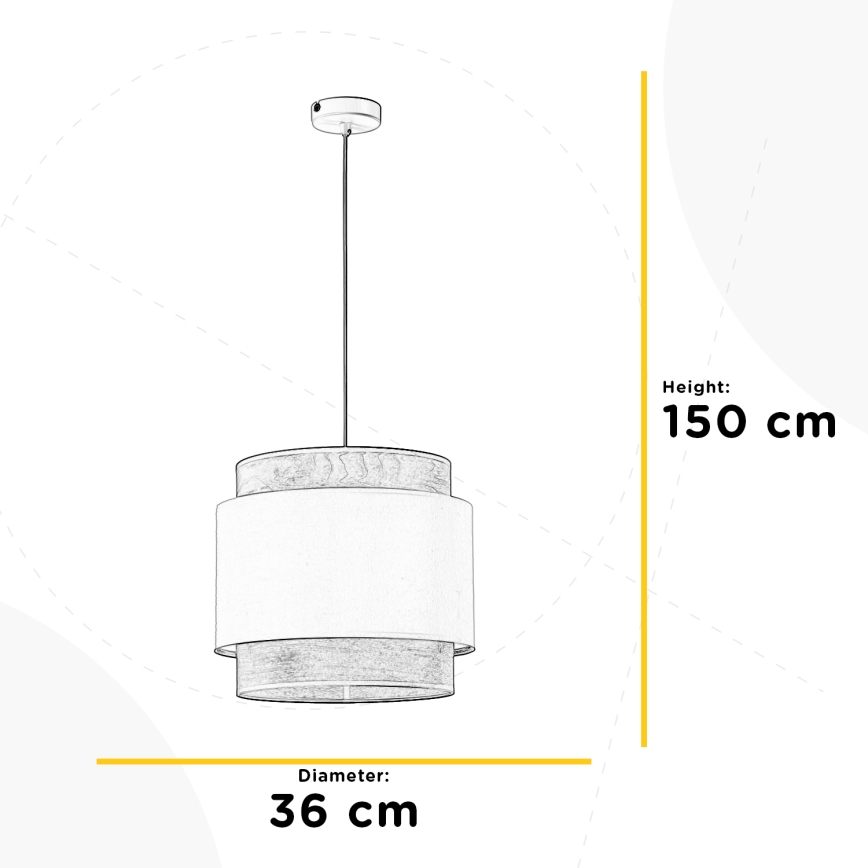 ONLI - Luster na sajli LICIA 1xE27/22W/230V
