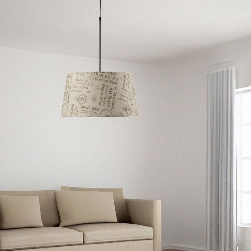 ONLI - Luster na sajli MAIDA 1xE27/15W/230V pr. 50 cm smeđa