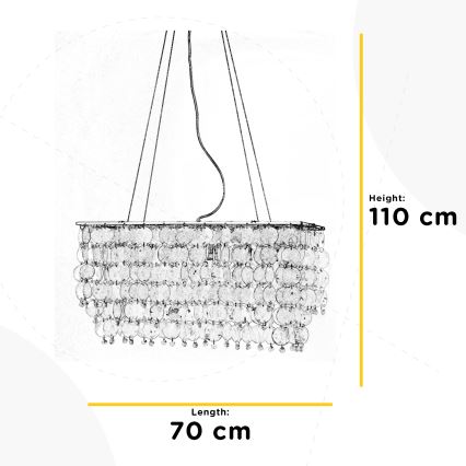 ONLI - Luster na sajli MAKANI 6xE14/6W/230V