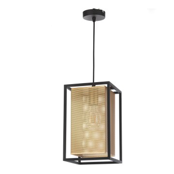 ONLI - Luster na sajli MALIK 1xE27/22W/230V zlatna/crna