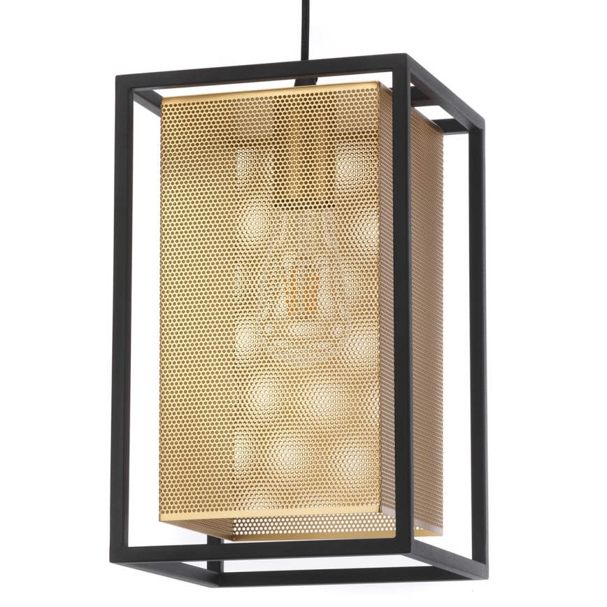 ONLI - Luster na sajli MALIK 1xE27/22W/230V zlatna/crna