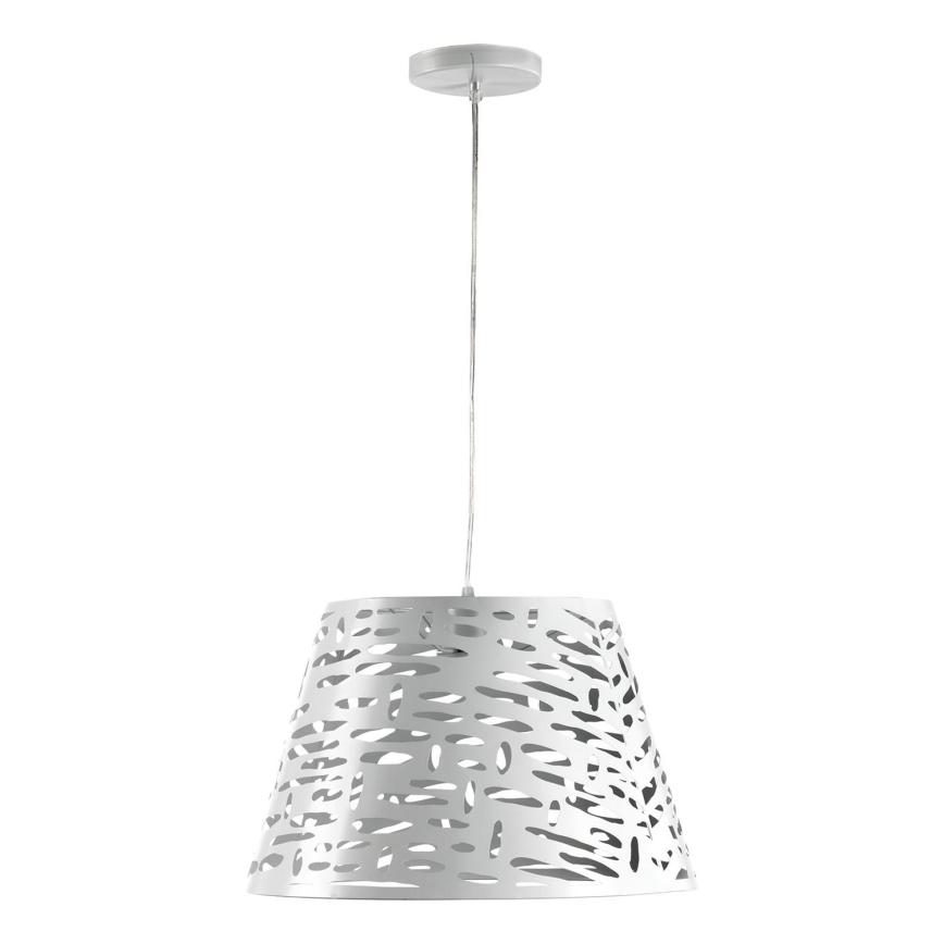 ONLI - Luster na sajli RICKY 1xE27/15W/230V pr. 40 cm bijela
