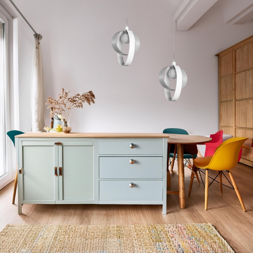 ONLI - Luster na sajli SERENA 1xE27/22W/230V bijela
