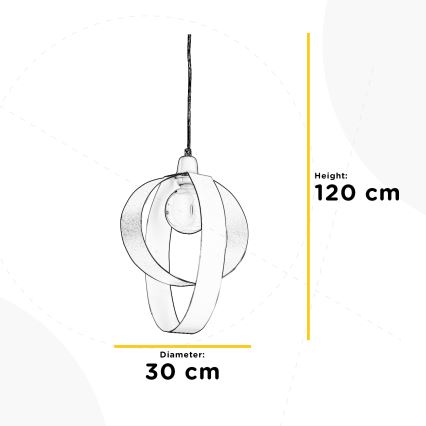ONLI - Luster na sajli SERENA 1xE27/22W/230V bijela