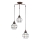 ONLI - Luster na sajli SPIDER 3xE27/15W/230V crna/smeđa