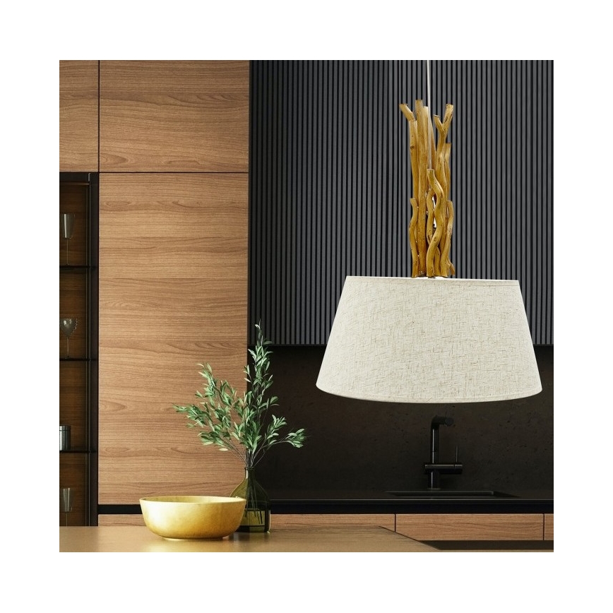 ONLI - Luster na sajli WOODY 1xE27/22W/230V