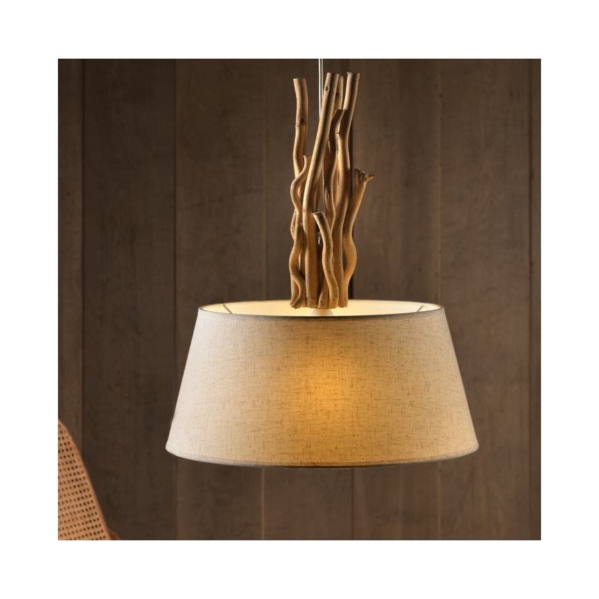 ONLI - Luster na sajli WOODY 1xE27/22W/230V