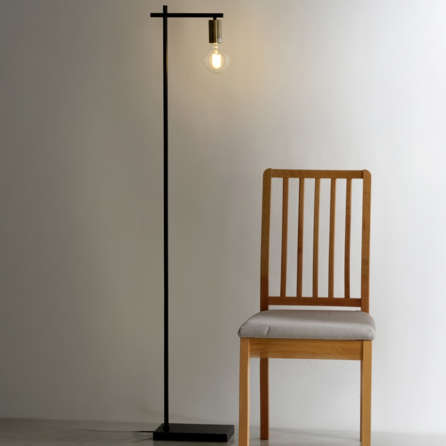 ONLI - Podna lampa CROSS 1xE27/22W/230V crna/mesing