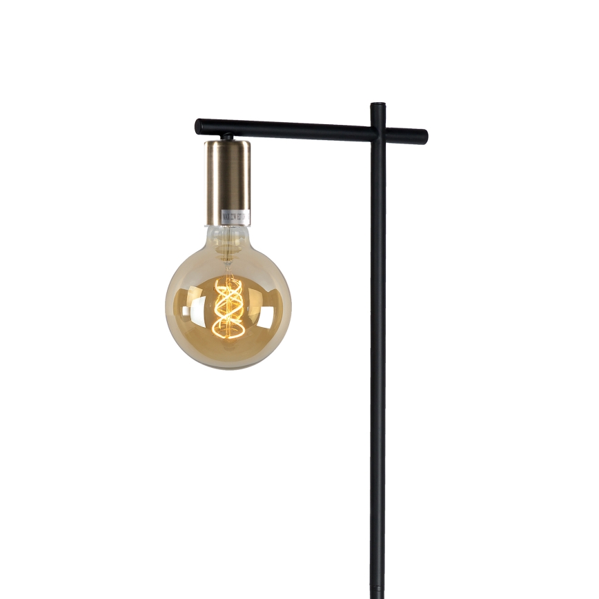 ONLI - Podna lampa CROSS 1xE27/22W/230V crna/mesing